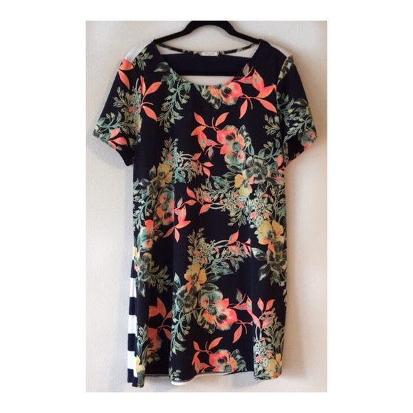Dresses & Skirts - EUC | Floral & Navy/White Striped Summer Dress Dresses & Skirts - EUC | Floral & Navy/White Striped Summer Dress